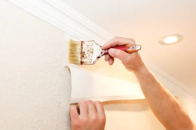 Pose de papier peint à Locoal-Mendon — revêtements muraux et toiles de verre